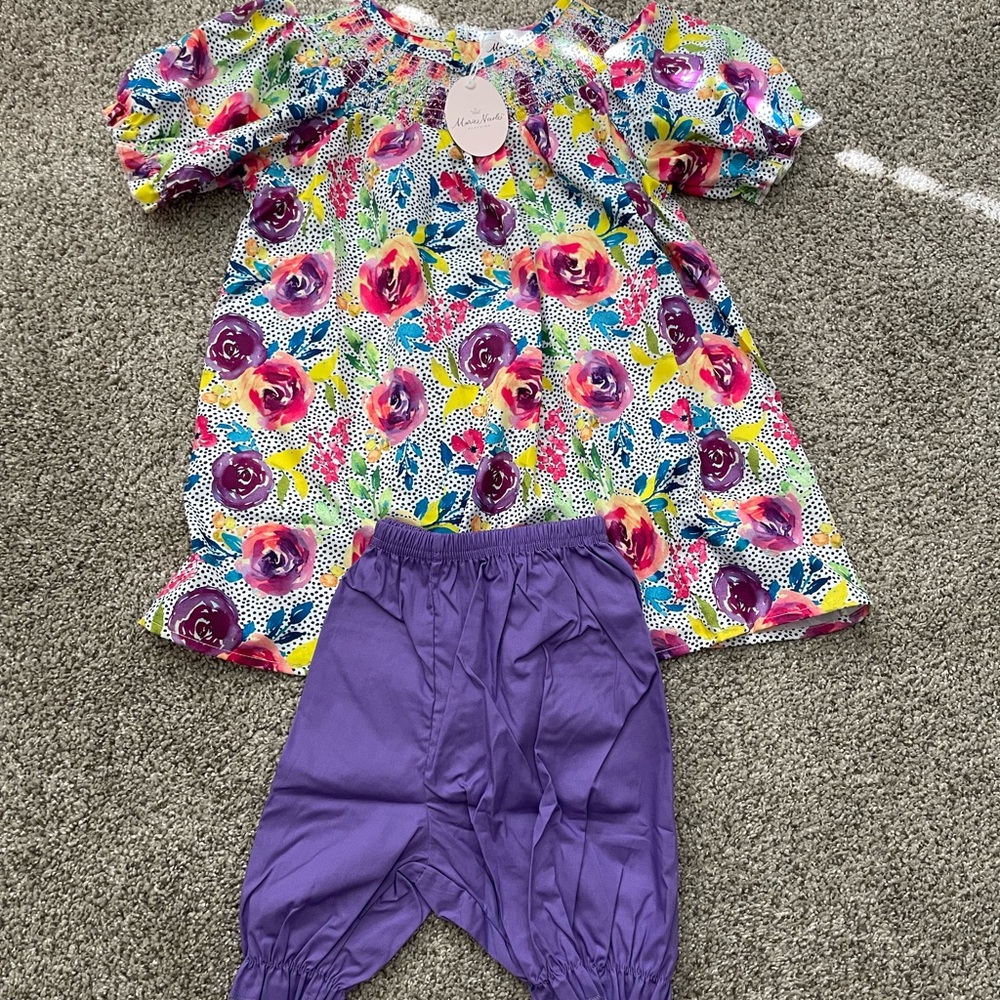 Girls floral outfit